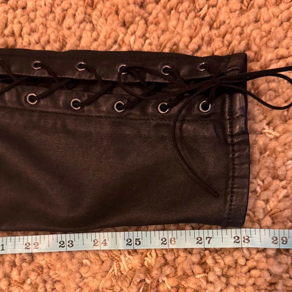 NWOT Adriano Goldschmied Legging Super Skinny Ankle Jeans Lace-Up Sides size 30 - Picture 15 of 16